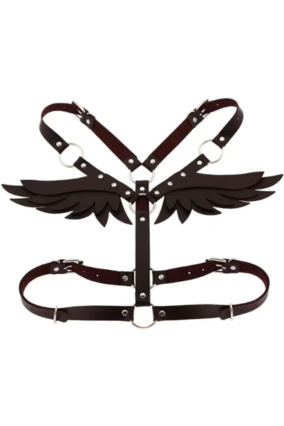 Siyah Kanatlı Fantazi Deri Harness Vonda Wear 700892